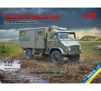 Unimog S 404 With Boîte Body, German Military Camion 1:3 5 Plastique Model Kit