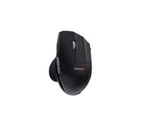 Unimouse - Souris - ergonomique - infrarouge - 7 boutons - filaire - USB - noir, rouge