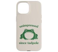 Unimpressed Since Tadpole Funny Frog Silly Graphic Coque pour iPhone 15