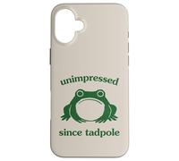 Unimpressed Since Tadpole Funny Frog Silly Graphic Coque pour iPhone 16 Plus