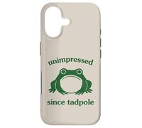 Unimpressed Since Tadpole Funny Frog Silly Graphic Coque pour iPhone 17