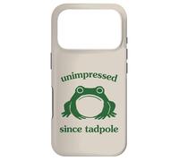 Unimpressed Since Tadpole Funny Frog Silly Graphic Coque pour iPhone 17 Pro