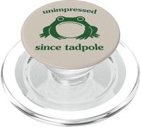 Unimpressed Since Tadpole Funny Frog Silly Graphic PopSockets PopGrip pour MagSafe