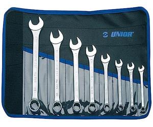 Union 125/1CT-Juego de llaves combinadas cortas, en Bolsa enrollable-8-22/8