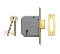 UNION 2177 3 Levier Mortaise Interblocage Satin Chrome 77.5mm 3in Boite