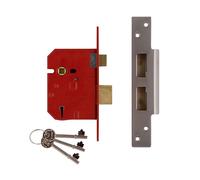 UNION 2234E 5 Levier BS Mortaise Sashlock Plaqué Finition Laiton 79.5mm 3in Box