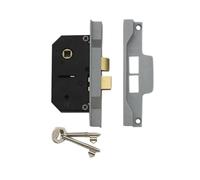 Union 2242 2 Verrou Mortaise Rebattu Argent Émaillé 65,5 Mm 2,5 Po