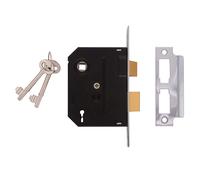 UNION 2295 2 Levier Mortaise Serrure à Guillotine Chrome Finir 76mm 3 IN Boite