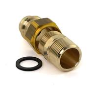 Viega Raccord à vis Sanpress 283377 18 mm x R 3/4, bronze à canon ou bronze au silicium, joint plat, SC-Contur