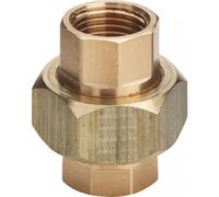 Union 3 pièces bronze femelle / femelle joint plat 15/21 VIEGA