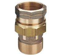 Union 3 pièces bronze mâle / femelle joint plat 40/49 VIEGA