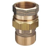 Union 3 pièces bronze mâle / femelle joint plat 50/60 VIEGA