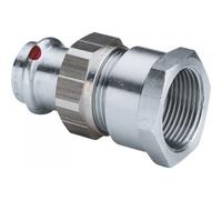 Viega 643454 18 mm de Prestabo x Rp 1/2, acier non allié, joint plat, contour SC, polygonale