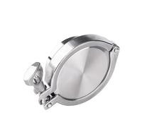 Union 57mm Pipe O/D Weld Ferrule + End Cap + Tri Clamp + Silicon Gasket 304 Stainless Steel For Homebrew PAJPXPCD