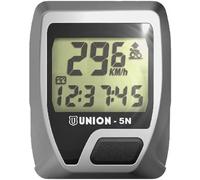 Union 5 Functions Cycling Computer Noir,Argenté Black