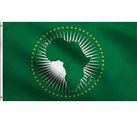 Union Africaine Ua Drapeau De Cour 90X150Cm Couleurs Éclatantes Drapeaux Décoratifs D'Extérieur Avec Œillets Bannière De Jardin Pour Clubs Extérieure Porte