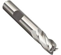 Union Butterfield 945 en acier haute vitesse (HSS) carré Nez Extrémité Mills, pouce, Weldon Tige, finition brut (Brillant), pour une utilisation avec Aluminium/Alliage Aluminium, Acier, Fonte, Acier/alliages, alliages de titane/titane, 1-1/8", 1