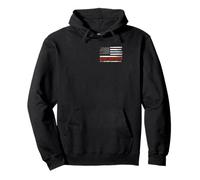 Union Carpenter Drapeau américain Patriotique Minimaliste Sweat à Capuche