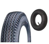 Union Chambre à air + Pneu Pneu Pneu 4.00-10 Renforcé 6PR Caoutchouc 69N pour Roue Chariot Remorque Suspension