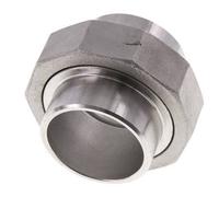 Union Connecteur droit 48.3mm Extrémité à souder Acier inoxydable Joint conique 16bar (224.8psi)