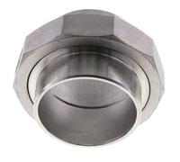 Union Connecteur droit 88.9mm Extrémité à souder Acier inoxydable Joint conique 16bar (224.8psi)