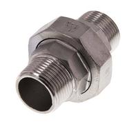 Union Connecteur droit R1'' Acier inoxydable Joint plat PTFE 16bar (224.8psi)