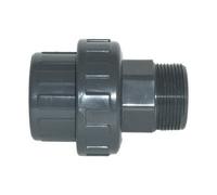 Union démontable Pvc 1'' 1/2 mâle d'un côté et diam. 50 de l'autre