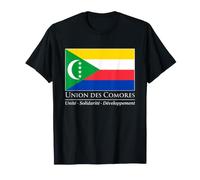 Union des Comores Drapeau Comores Devise Nationale KM T-Shirt