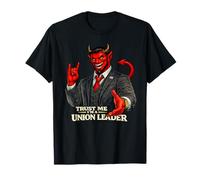 Union Devil | Protest Humour Satan Evil No Corporate Greed T-Shirt