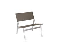 Union Easy Fauteuil Lounge Aluminum/Taupe Mesh