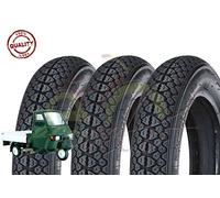 Union EGF10DMU Ensemble de 3 pneus 100/90-10 pour Piaggio Ape Scooter Vespa VESPONE 61L GOMME COPERTONI Dessin MICHELIN