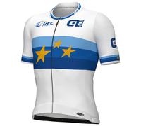 UNION EUROPÉENNE DE CYCLISME Maillot manches courtes Race 2025 blanc