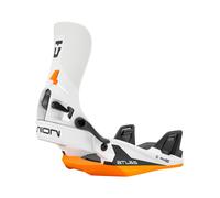 Union - Fixations de snowboard all-mountain à entrée rapide - Atlas Step On White Orange pour Homme - Taille 41-43 - Blanc Blanc 41-43