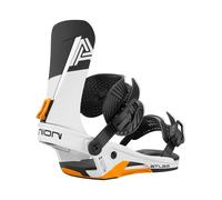 Union - Fixations de snowboard all-mountain - Atlas White Orange pour Homme - Taille M - Blanc Blanc M
