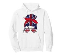 Union Jack Bandana Femme Lunettes de Soleil Sweat à Capuche