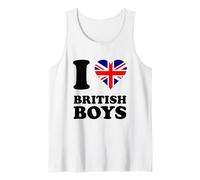Union Jack Cœur I Love British Boys Débardeur