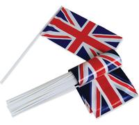 Union Jack - Drapeau "Hand Waver" 50er-Pack BN2737 (Taille unique) (Bleu/Blanc/Rouge)