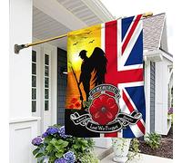 Union Jack Du Souvenir En L'Honneur Du Sacrifice - N'Oublions Pas Drapeaux De Pirate Drapeaux De Vacances Drôle Drapeau De Décoration Décoration Pour Balcon Pelouse Porche M