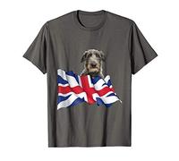 Union Jack Flag Dog Scottish Deerhound T-Shirt