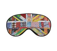 Union Jack Royaume-Uni Drapeau britannique Masque pour les yeux avec sangle réglable pour homme et femme Nuit Sommeil Voyage Sieste