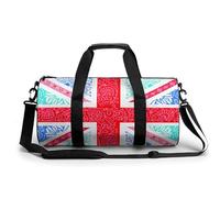 Union Jack Sac De Sport Gym Sac De Voyage Sac Week-End Duffel Bag pour Camping Randonnée Voyage 45x23x23cm