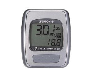 Union Marwi Compteur De Vélo Avec Fil 5 Fonctions, Gris