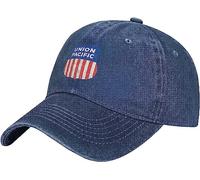 Union Pacific Railroad Casquette de camionneur en denim pour homme ou femme, bleu marine, taille unique
