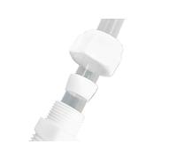 Union réductrice en PTFE, 5 pièces, avec virole et filetage mâle, extrémité de 3mm for systèmes pneumatiques et hydrauliques(D3mm-D12mm)