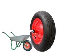 Union Roue pneumatique complète 3.50-8 (4pr) Rechange pour brouette modèle Vespa Asse Long 155 mm Caoutchouc