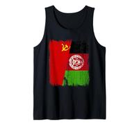 Union soviétique Afghanistan Demi Drapeau URSS Patrimoine Afghan Débardeur