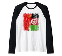 Union soviétique Afghanistan Demi Drapeau URSS Patrimoine Afghan Manche Raglan