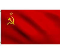 Union Soviétique Urss Union Des Républiques Socialistes Soviétiques National Drapeau Résistant Aux Intempéries Drapeau De Jardin Solide Garden Flag Pour Célébrations Mur Vacances 3X5Ft
