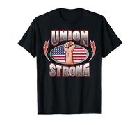 Union Strong Labor Day Solidarity Proud Pro Worker US Flag T-Shirt