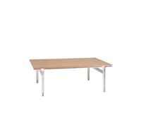 Union Table Basse Aluminum/Brun Chaud